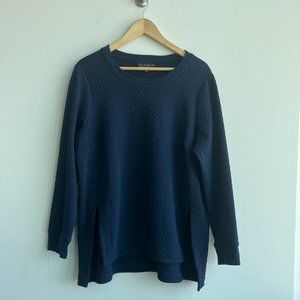 ELOQUII Navy Jersey Pullover- Women's 16
